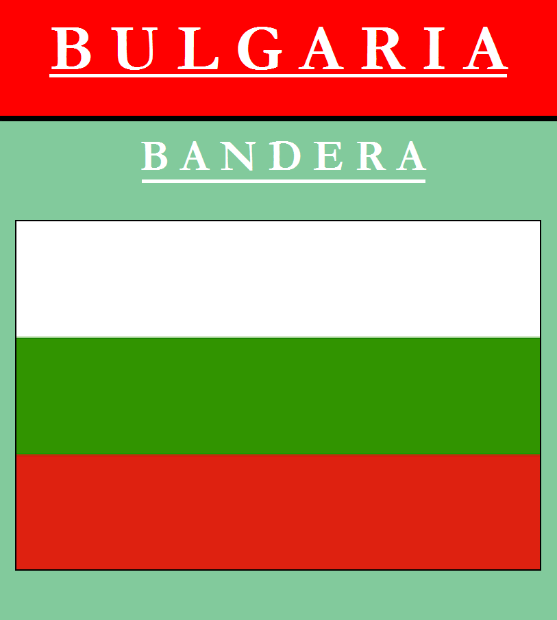 Nuestra Clase Bandera Y Escudo De Bulgaria